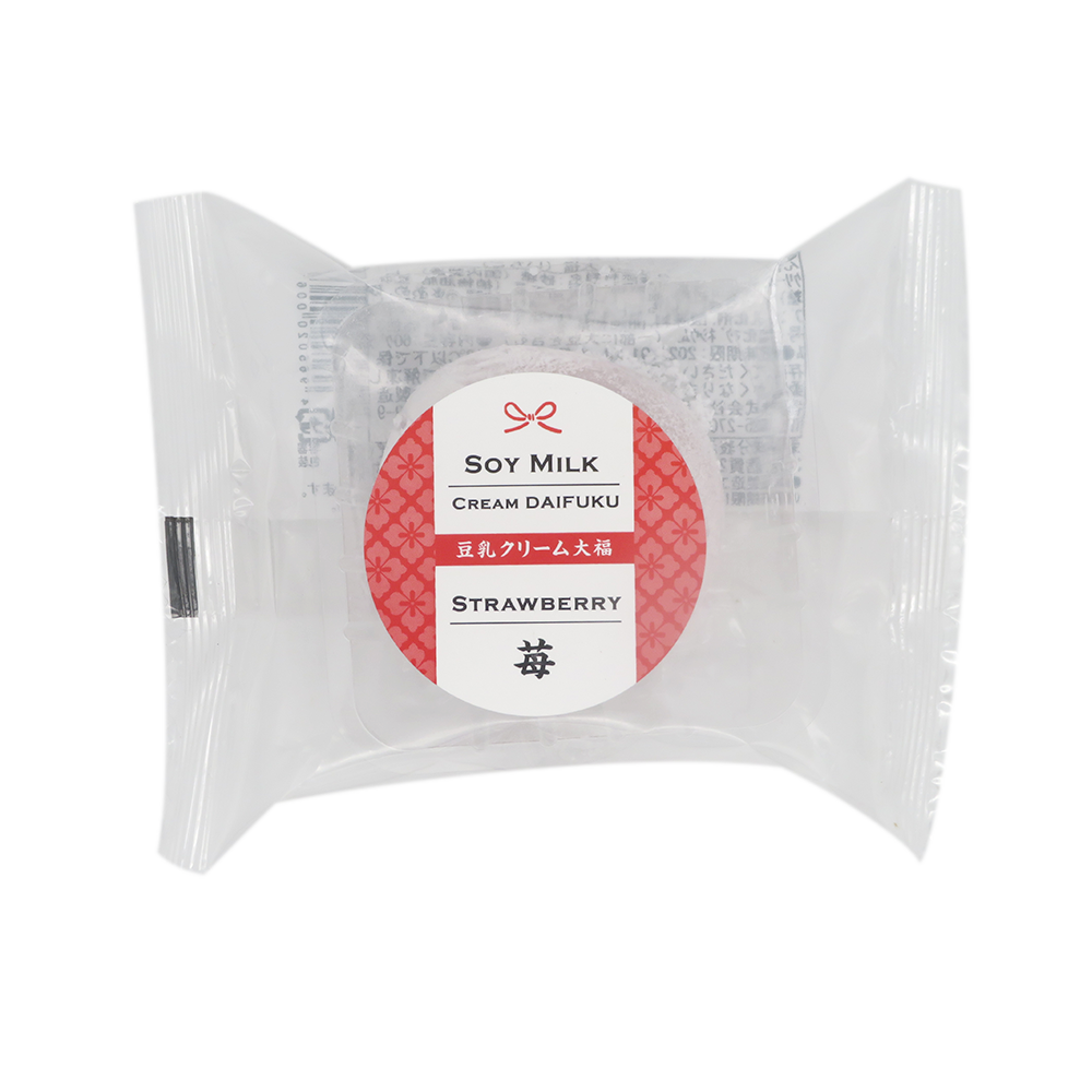 MINATO SEIKA Soy Milk Cream Daifuku Strawbery 60g (Frozen)